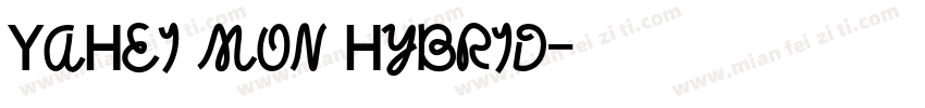YaHei mon Hybrid字体转换